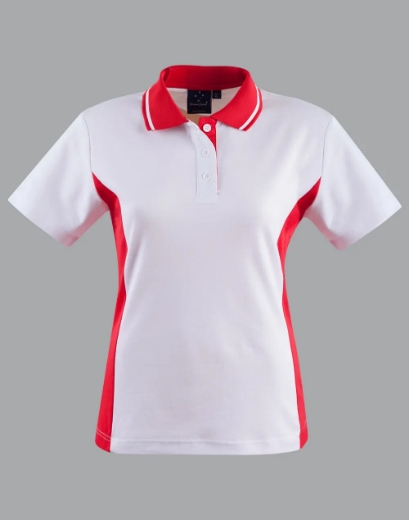 Picture of Winning Spirit, Ladies TrueDry Contrast S/S Polo